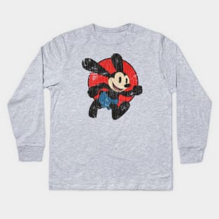 Oswald The Lucky Rabbit Keep Walking 1927 Kids Long Sleeve T-Shirt